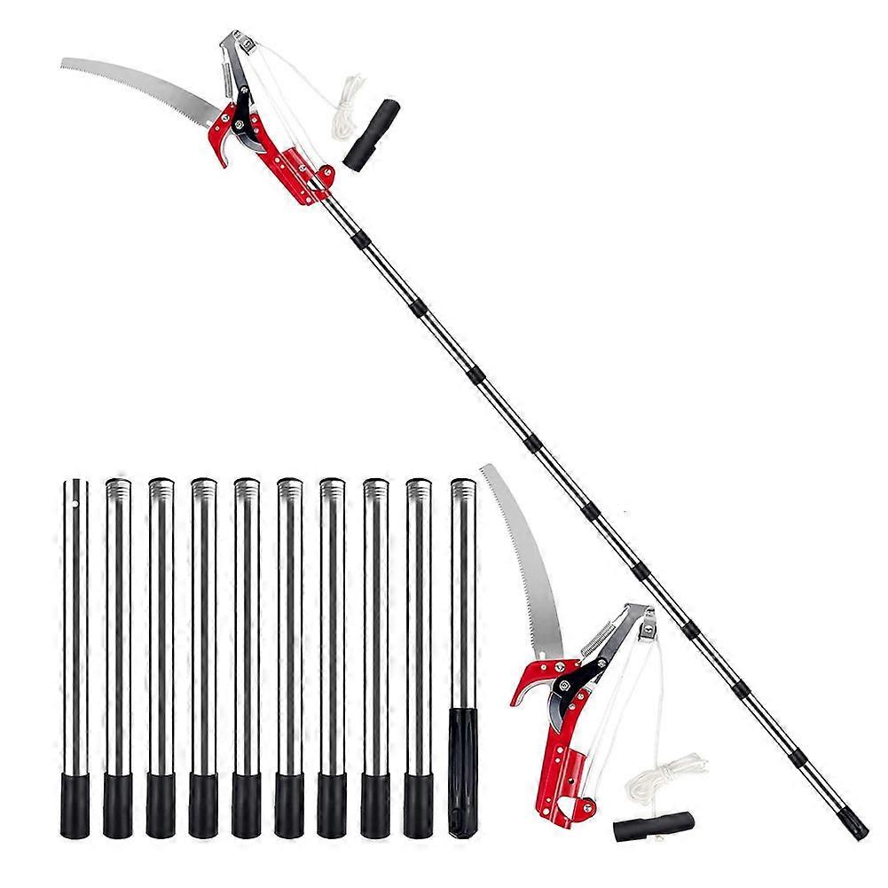 13ft Pole Saws for Tree Trimming, Stainless Steel Tree Trimmers Long Handle Pruner, Tree Pruner Extendable