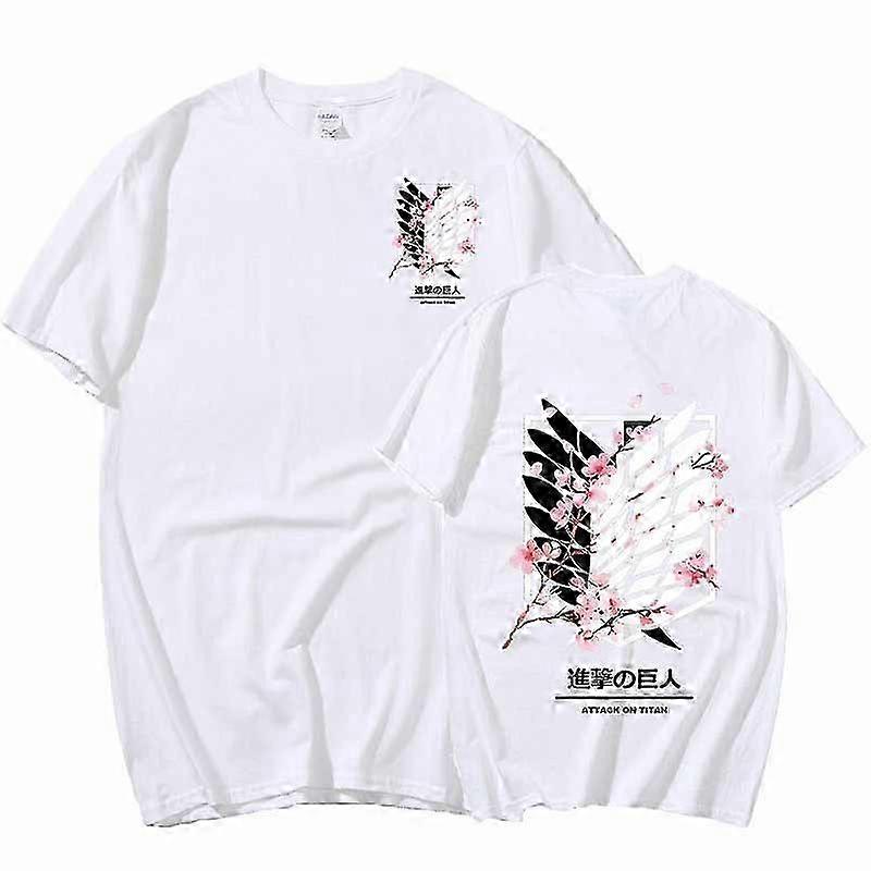 Attack on Titan Cotton Tee for Men with Character Graphics and Logo