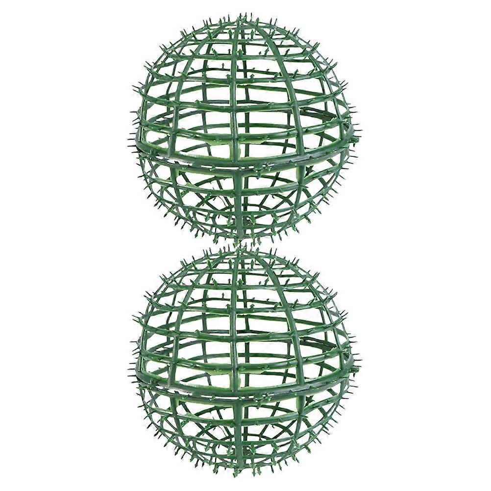 Artificial Flower Topiary Ball Tree Plastic Flower Support Cage for 2Pcs