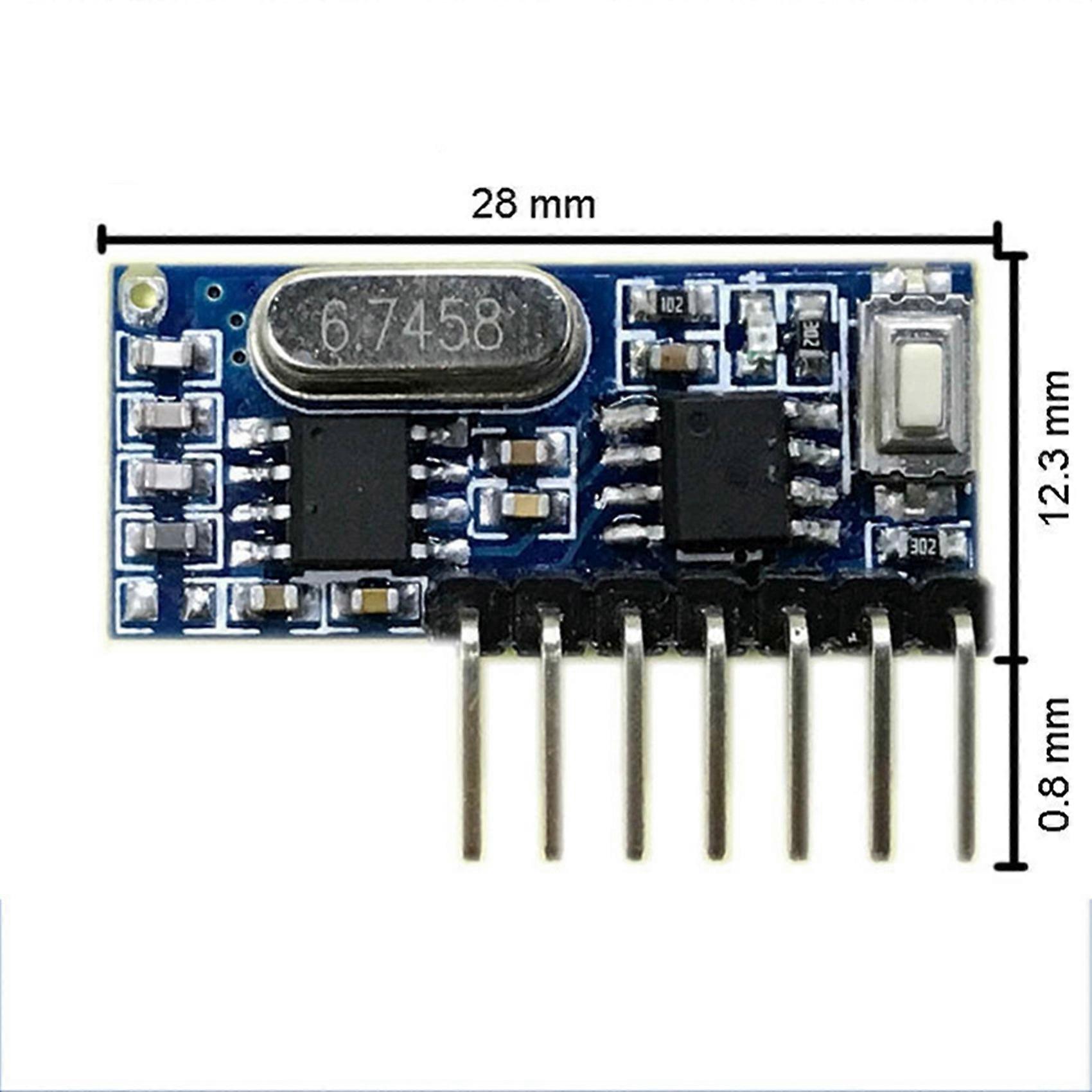 3X 433mhz Superheterodyne Wireless Decoding Receiving Module 4 Channel Output Decoding Receiver