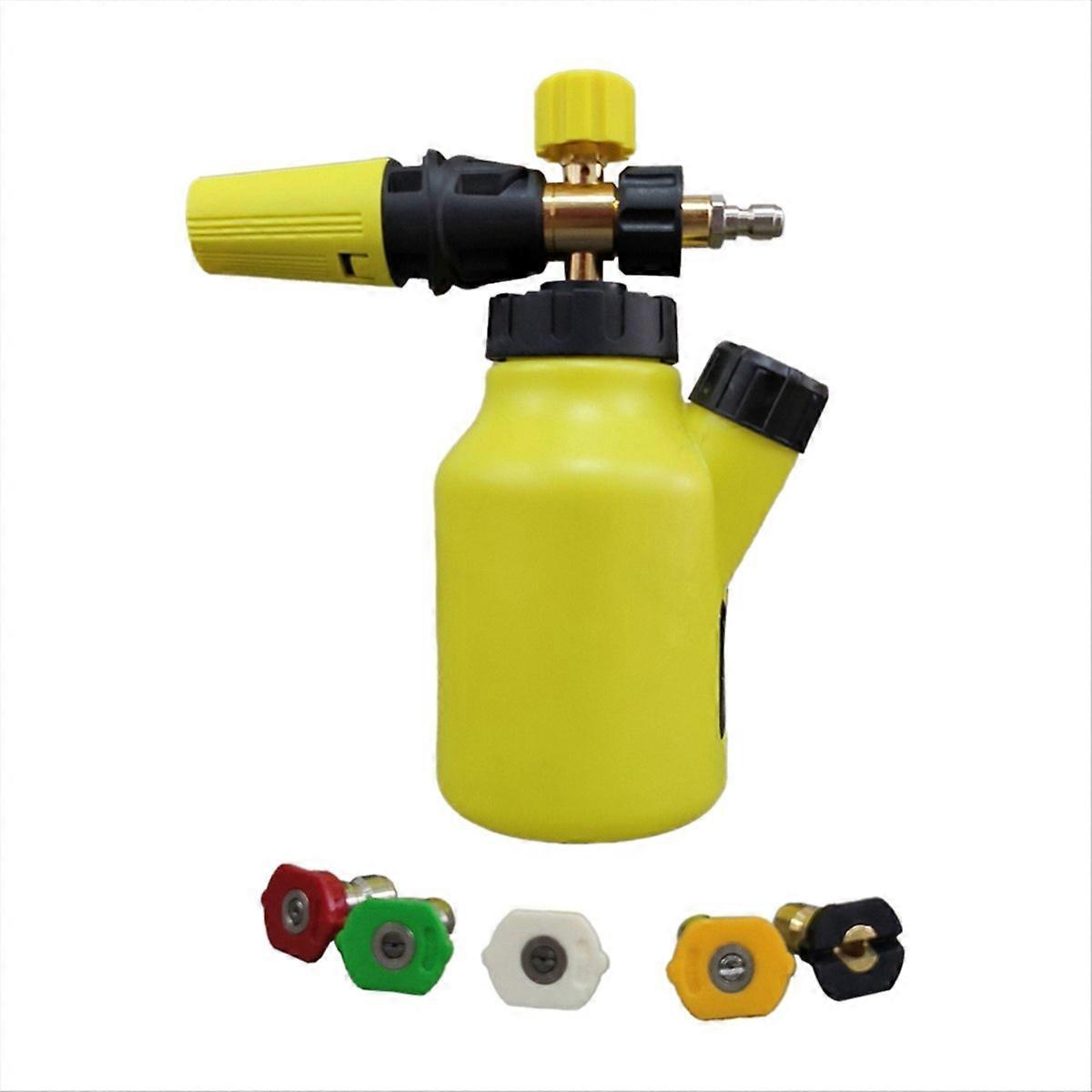 Foam Cannon with 5 Pressure Washer Nozzle Tip, &1/4In Quick Connector