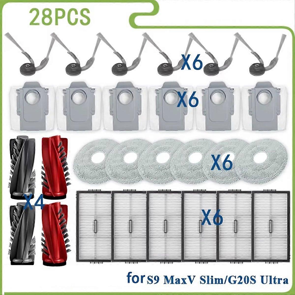 For Roborock S9 MaxV/G20S Ultra Vacuum Roller/Side Brush Kit