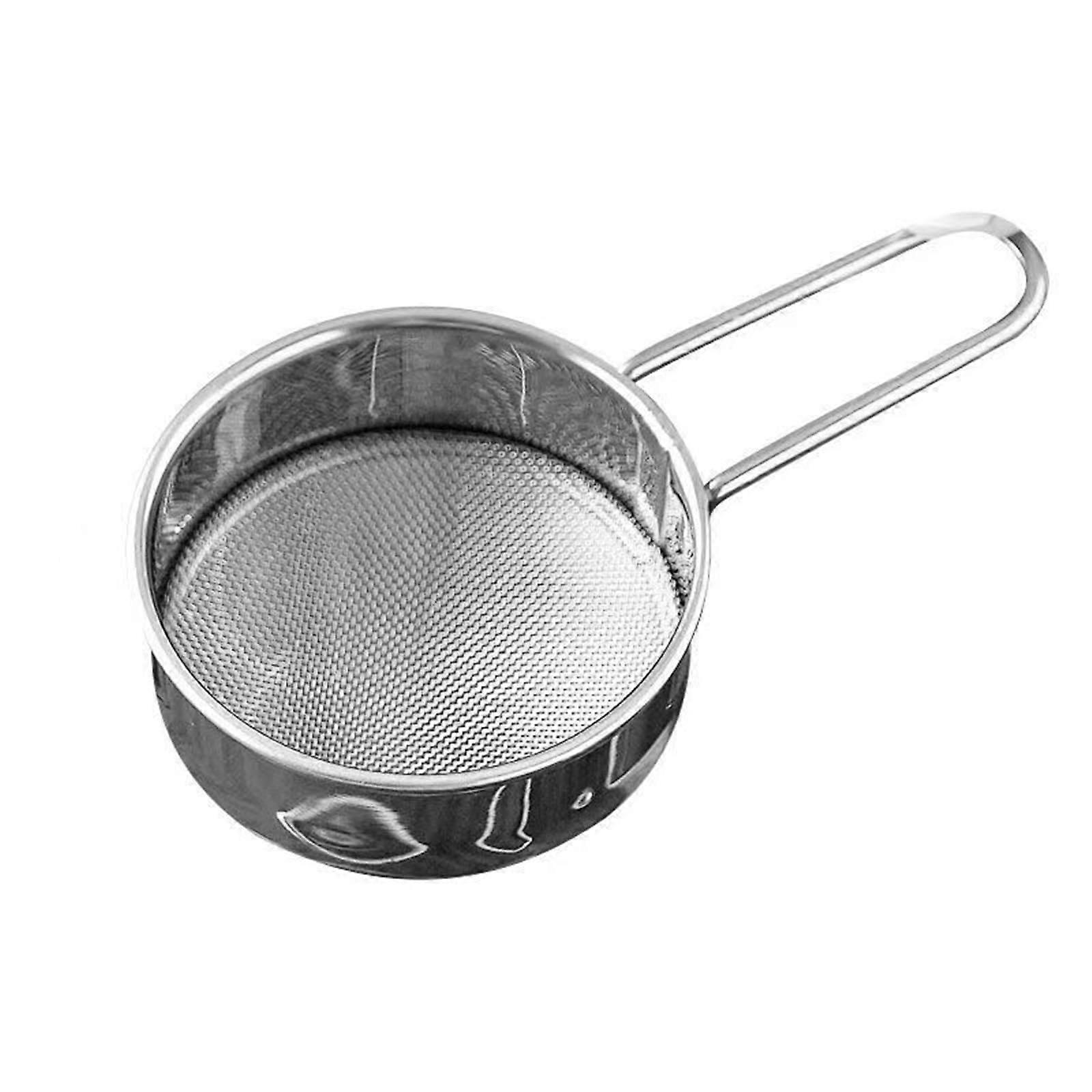 Stainless Steel Flour Sieve Fine Mesh Strainer with Handle for Baking and Coffee Powder