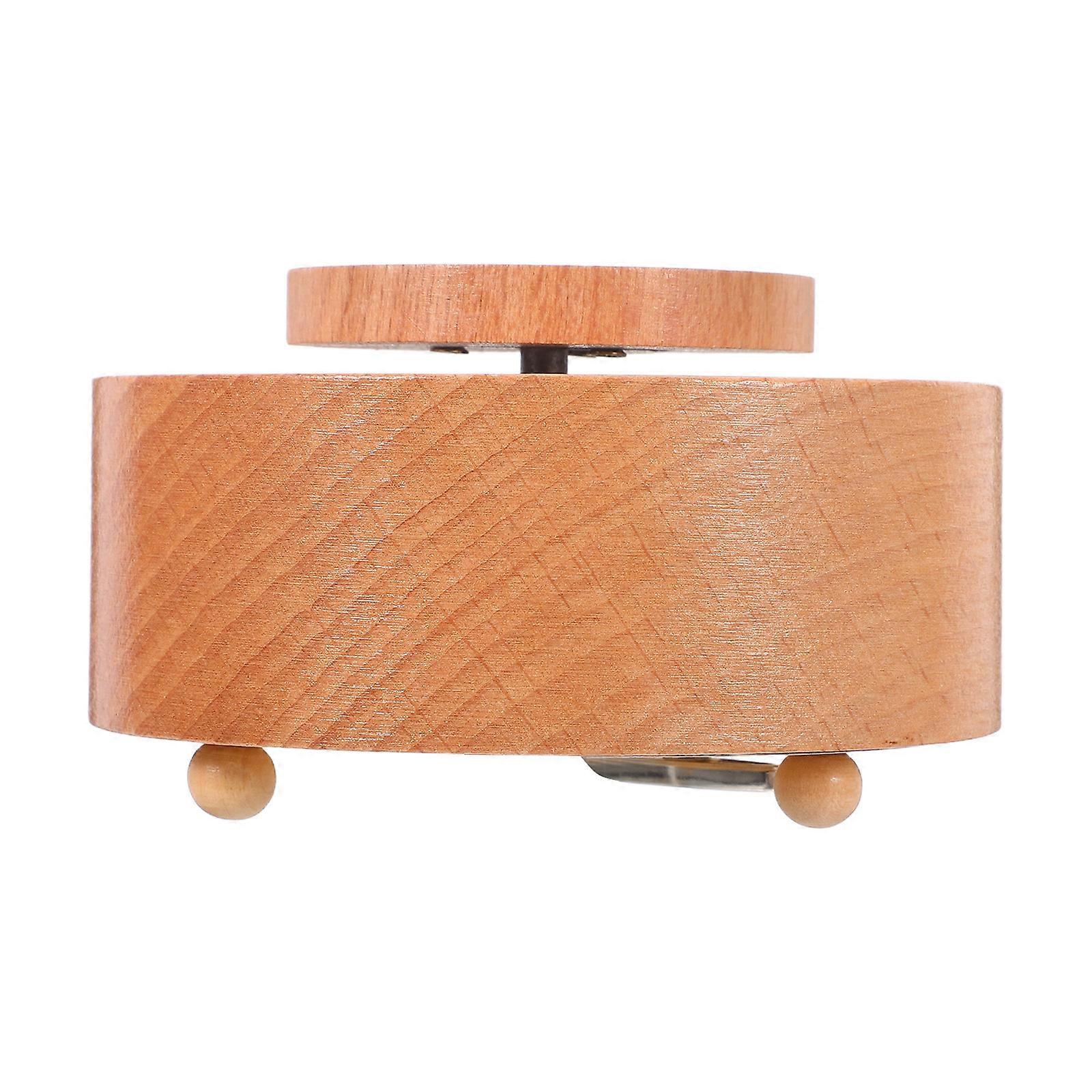Wood Music Box Replacement Base with Rotation Feature 4Pcs Set