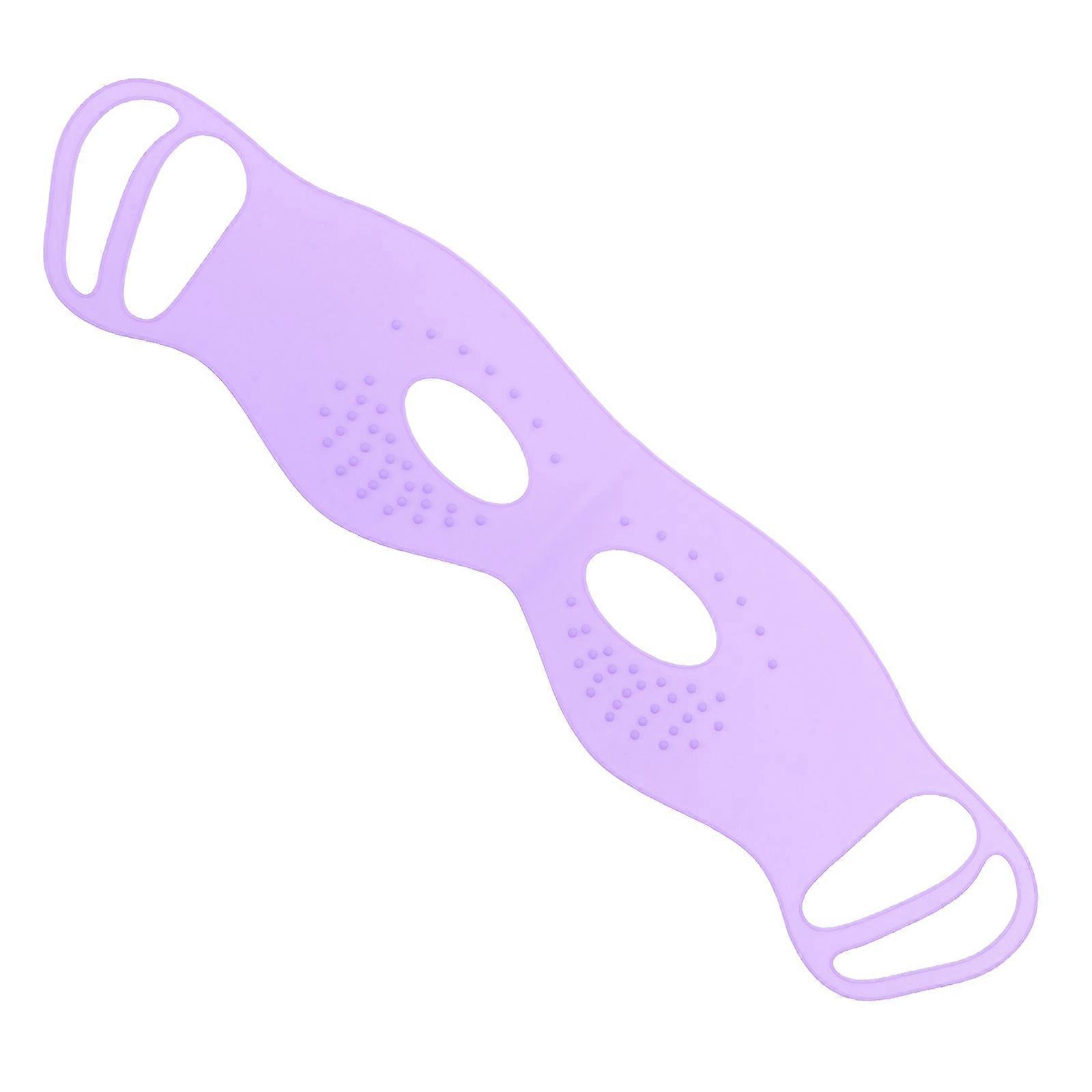 Silicone Eye Mask for Sleeping Eye Patch Use with Ear-Hanging Violet