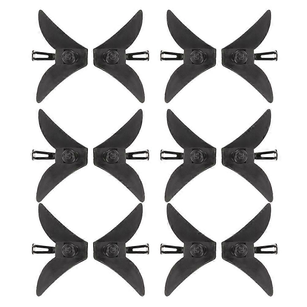 Metal Plastic Bow Tie Clips Triangle Hardware for Tie Use 20Pcs Pack