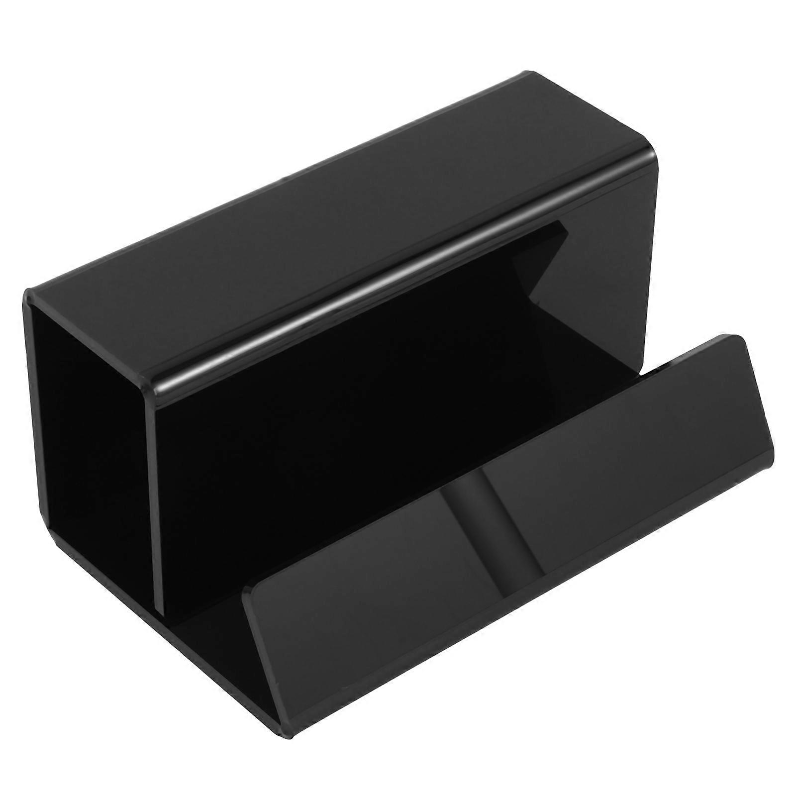 Black Vinyl Record Display Rack Acrylic Tabletop Stand for Storage Use