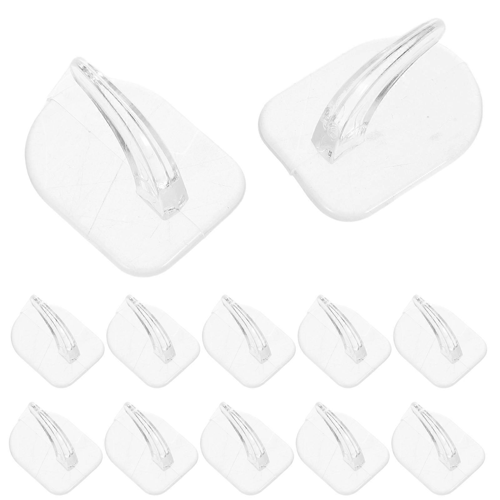 Transparent Adhesive Wall Hooks for Home with Strong Adhesion 50Pcs Mini Hooks