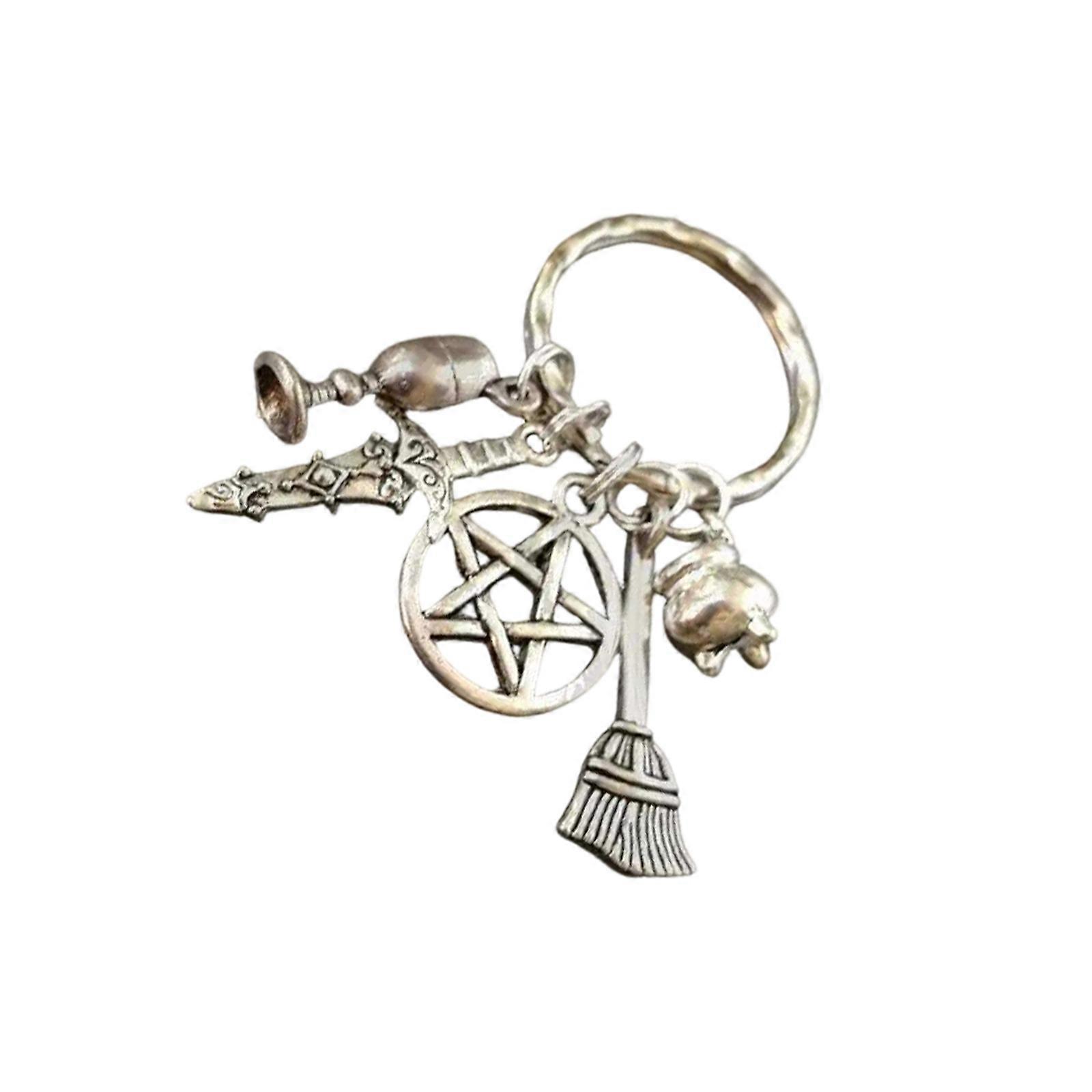 Portable Multifunctional Keychain Sturdy Designs for Convenient Attachment to Bags or Belts Multicolor