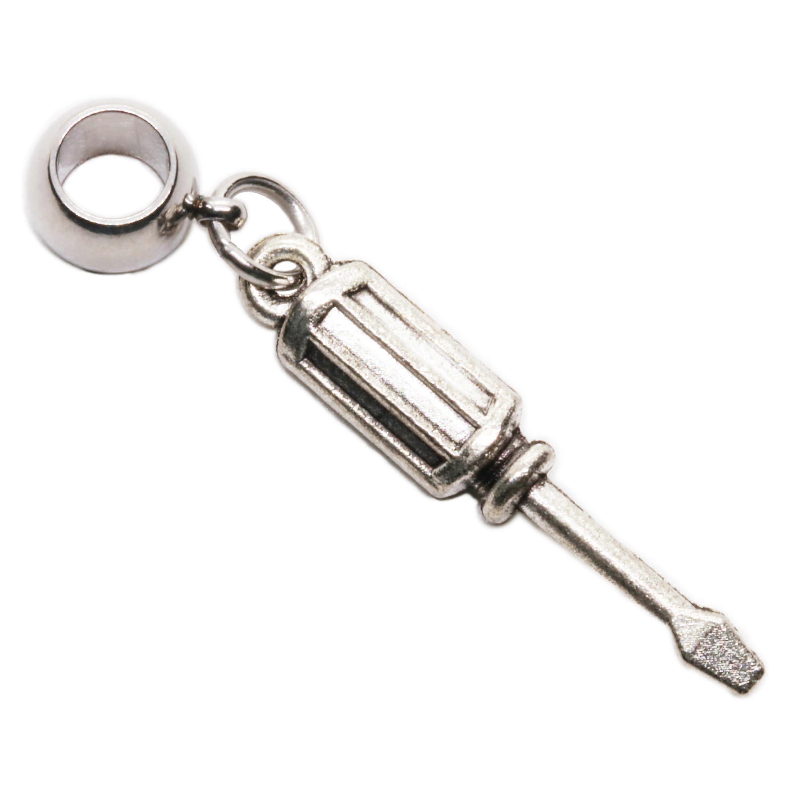 Screwdriver Charm Necklace for Dad – Unique Mechanical Tool Jewelry Gift for Engineers and Men