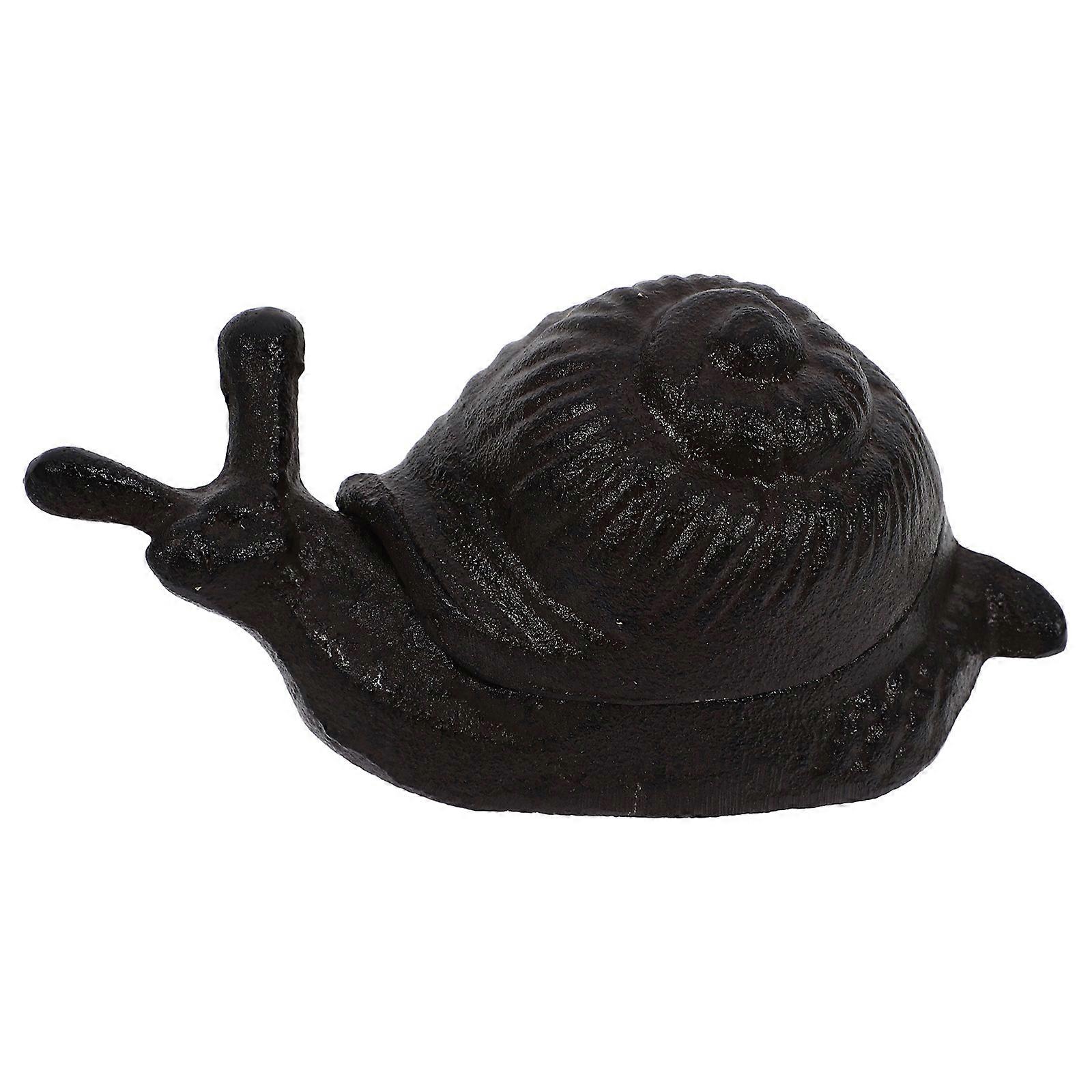 Iron Key Hider Yard Snail Design Holder for Safe Key Storage