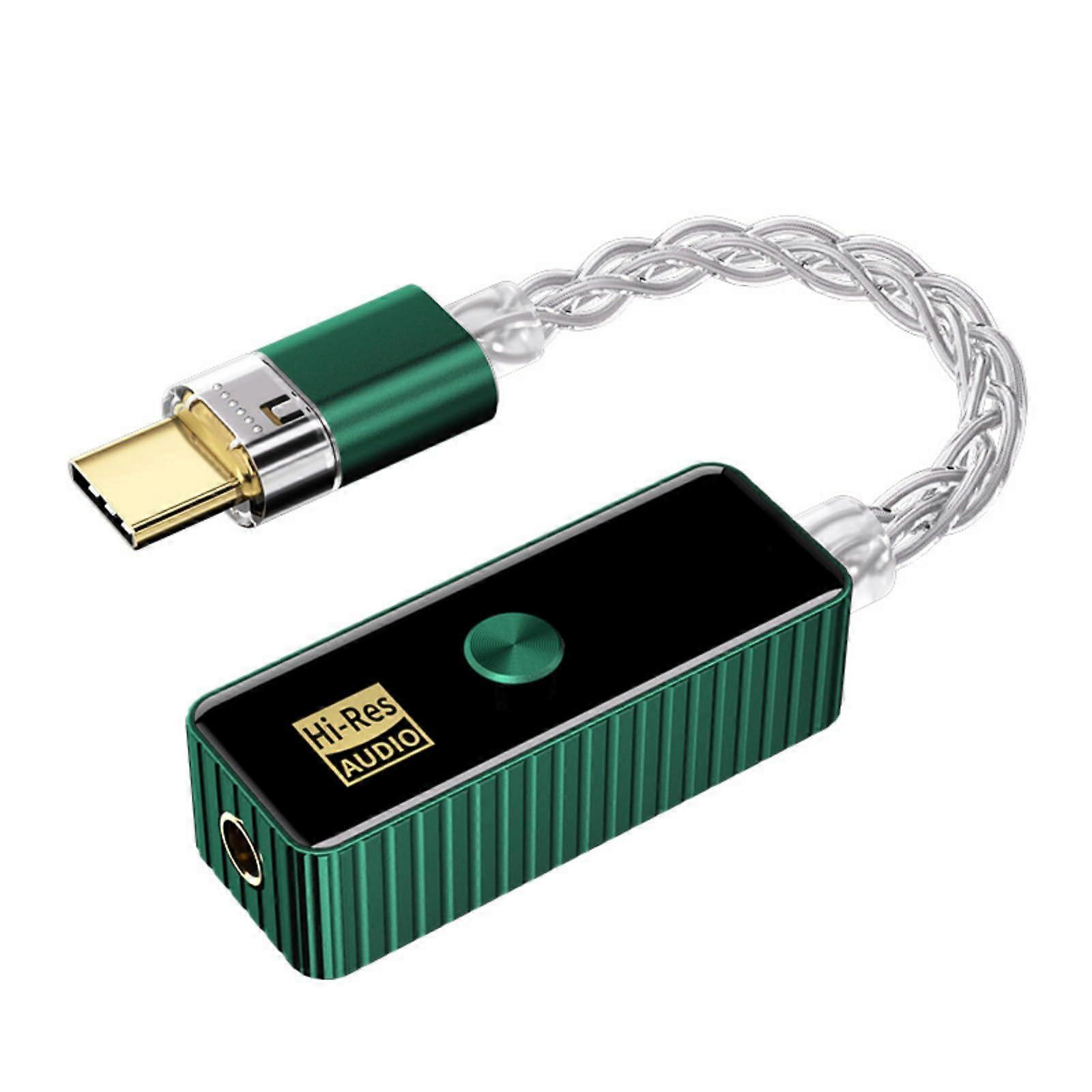 USB C Type C Headphone Amplifier Tiny 3.5mm Lossless Audio Smartphone PC Laptop