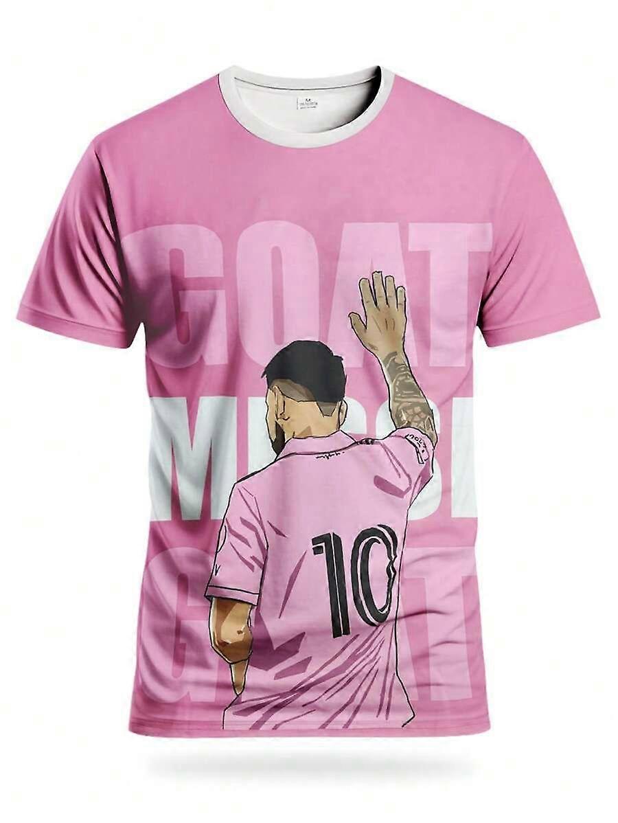 Maillot de football français GOAT NO.10, col rond, confortable, idéal pour l'entraînement et la compétition, ainsi que pour le fitness.