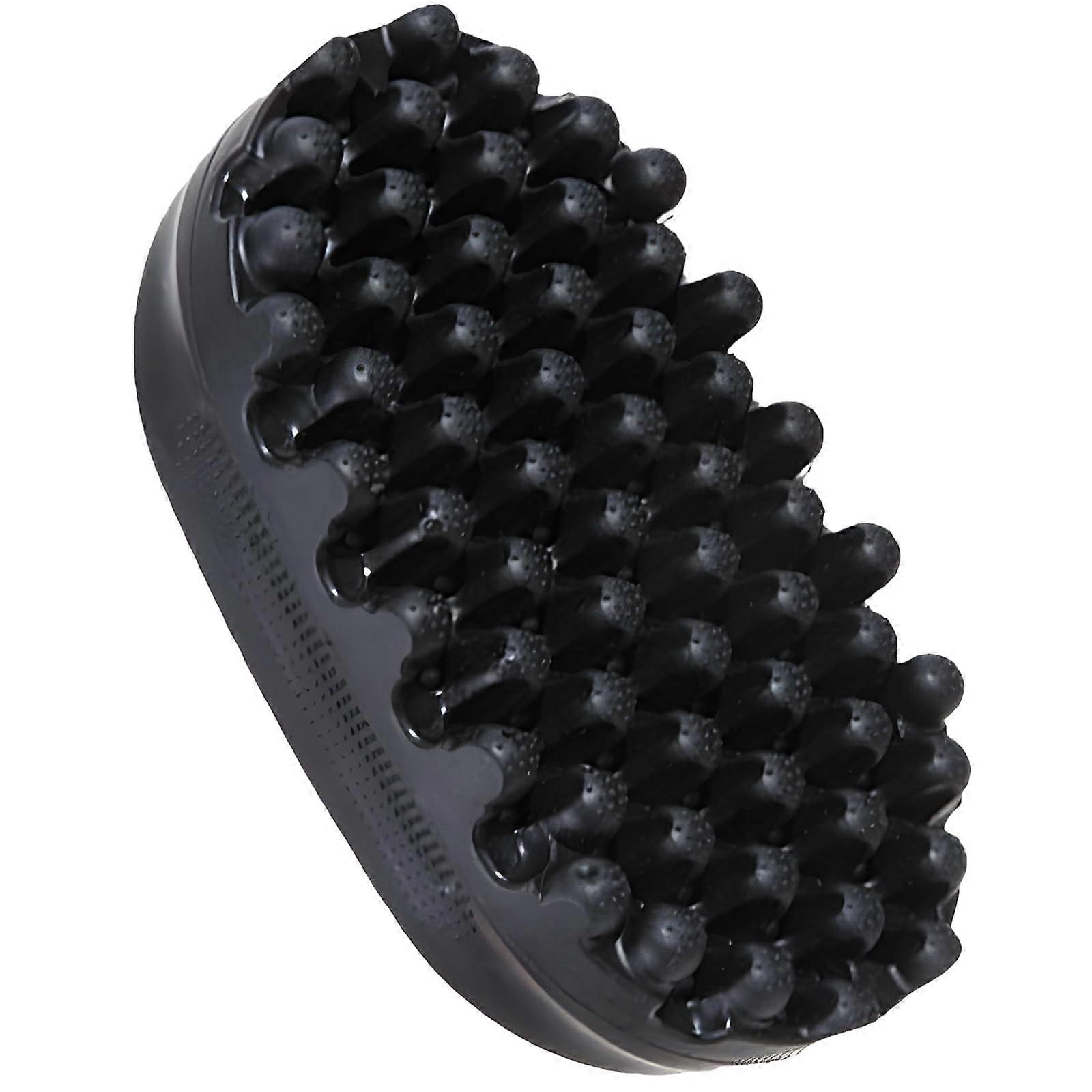 Hair Sponge for Curls and Afro Twists, Silicone Curl Brush, Double Sided, 14.8cm, Black
