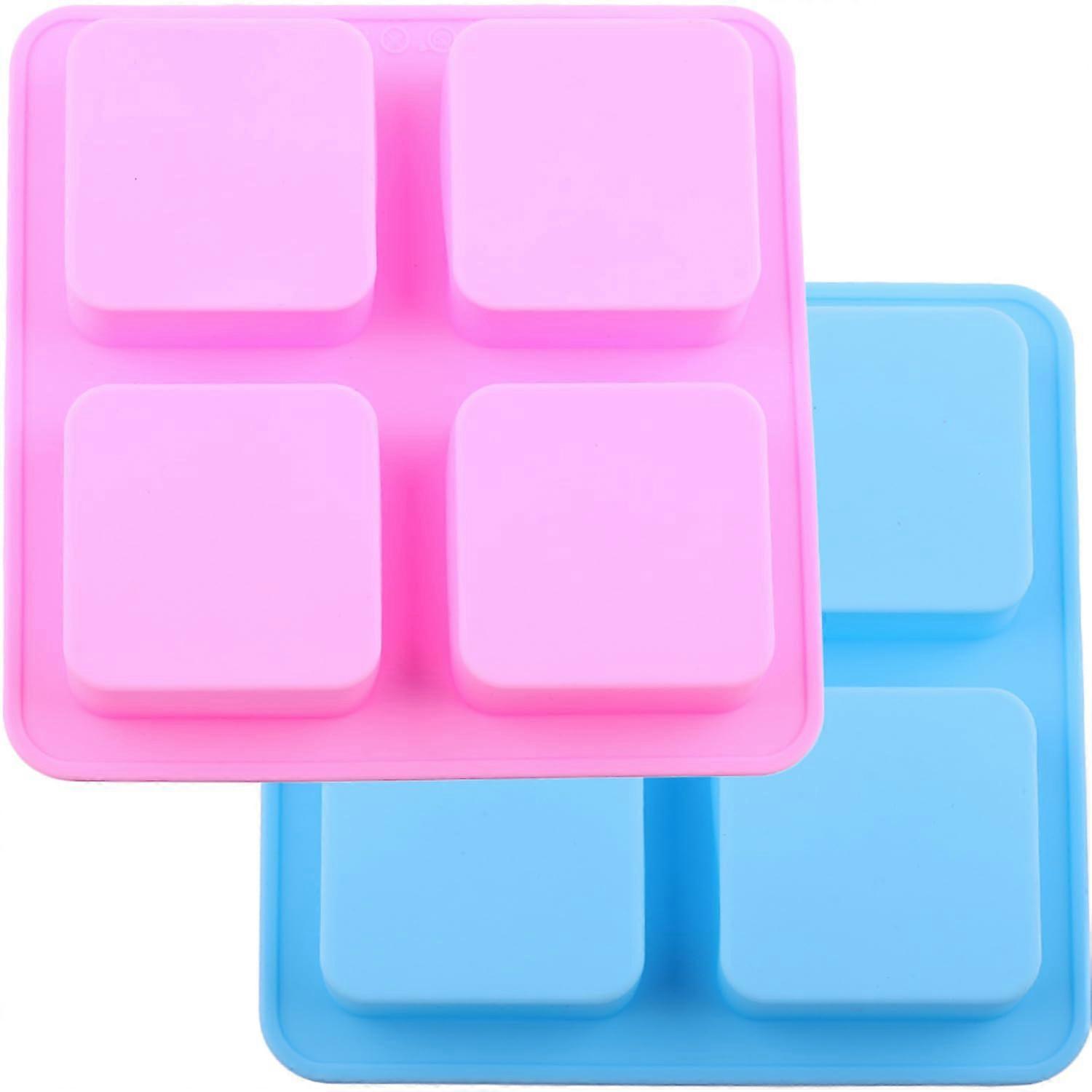 Square Silicone Chocolate Molds Set of 2, Easy Release, Food Grade, MultiPurpose Baking Use