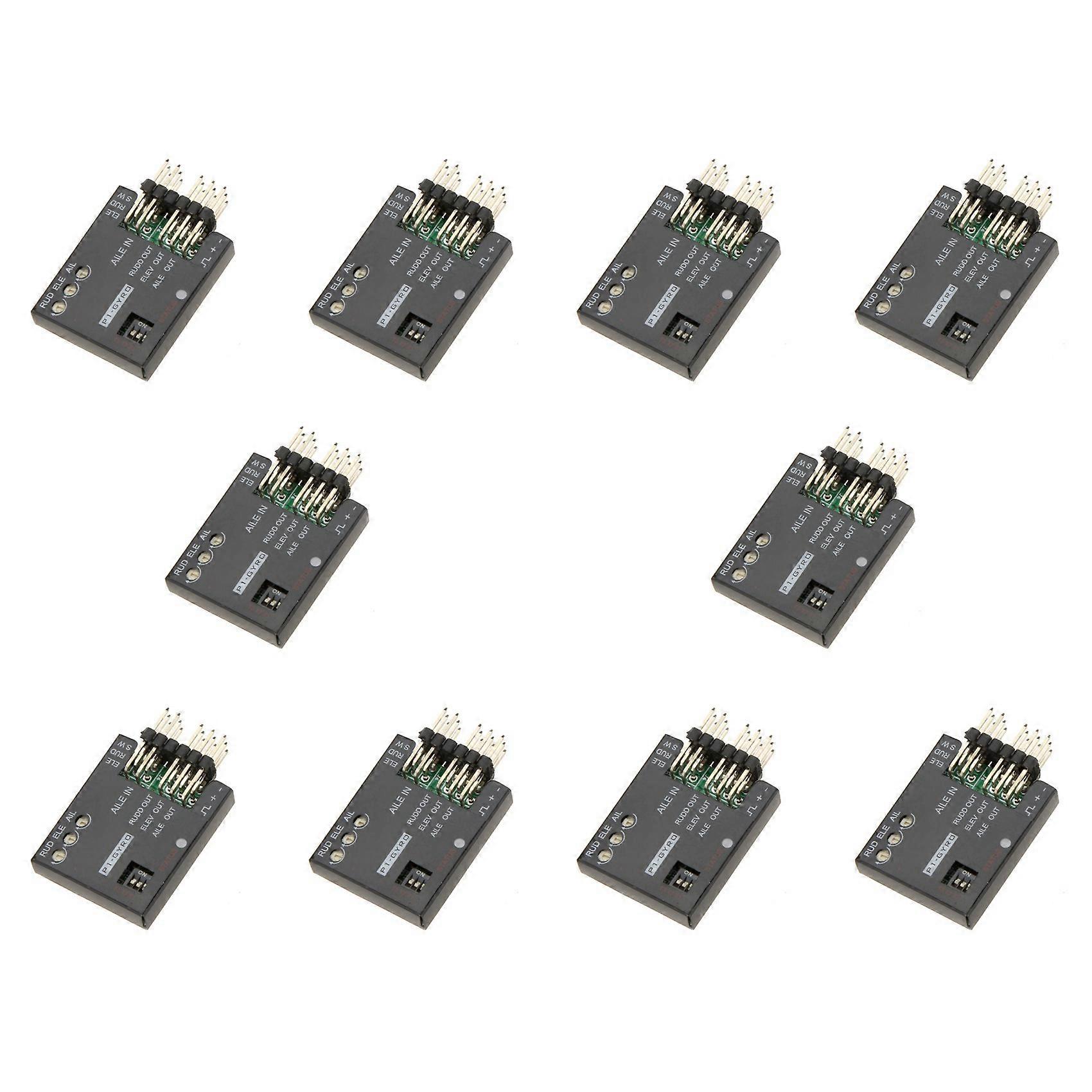 10X P1-GYRO 3-Axis Flight Controller Stabilizer System Gyro for Fixed Flying Wing Black