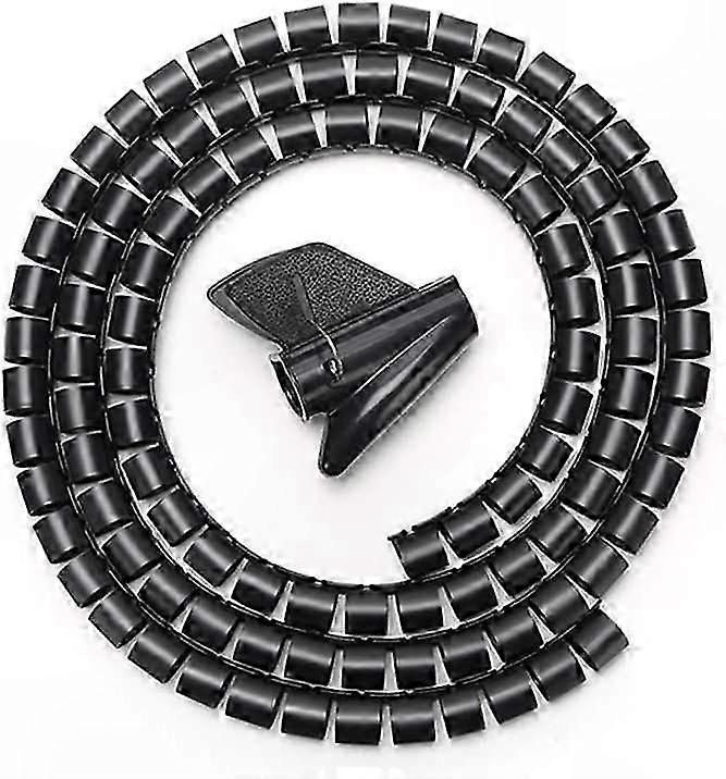 2m x 32mm Adjustable Spiral Cable Wrap for Home and Office Use