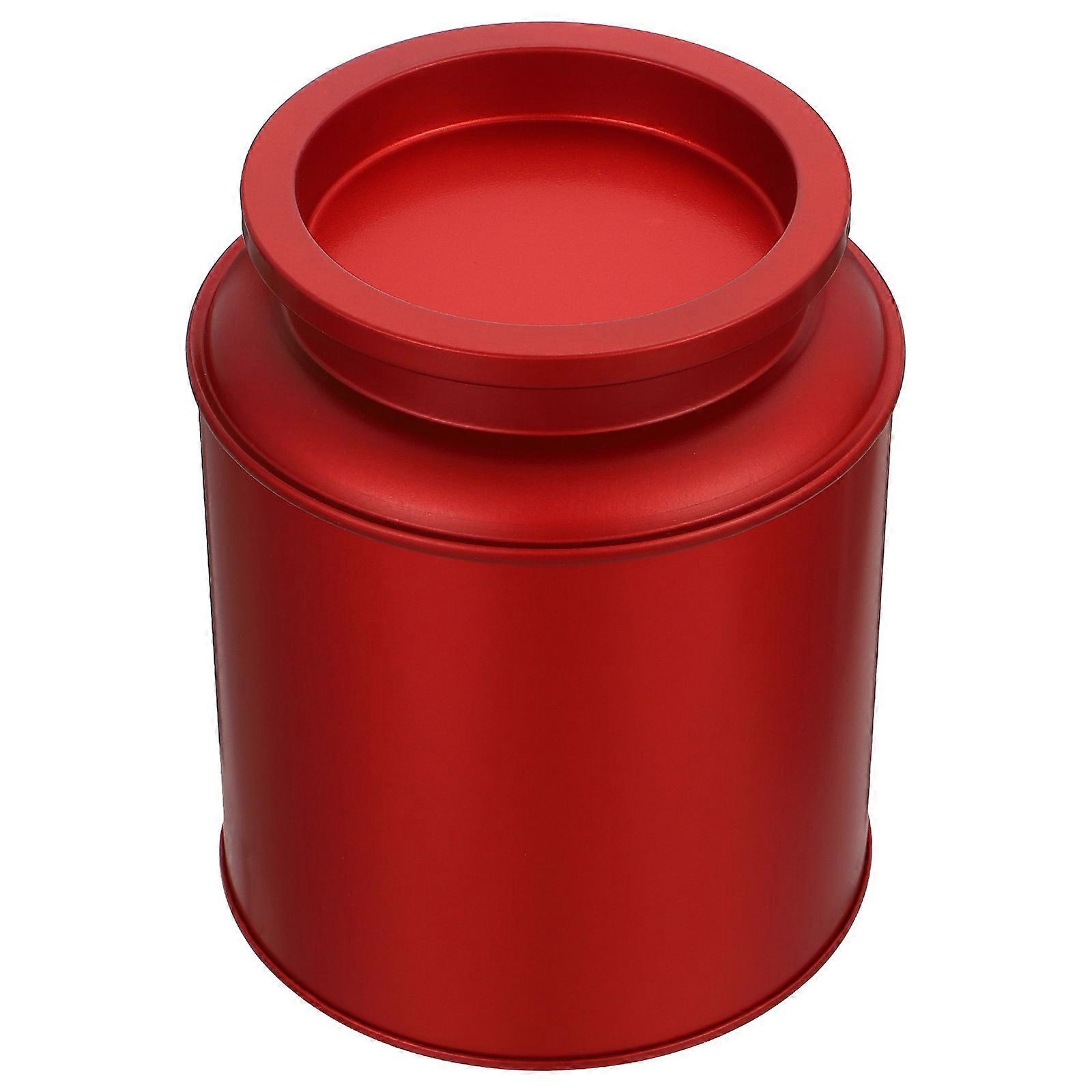 Tea Storage Jar Tinplate Storage Container for Moisture Proof Use