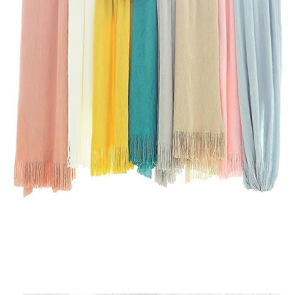 Couch Blanket Nordic Style Rectangular Fringe Sofa Blanket Protect From Cold For Travel 1Set