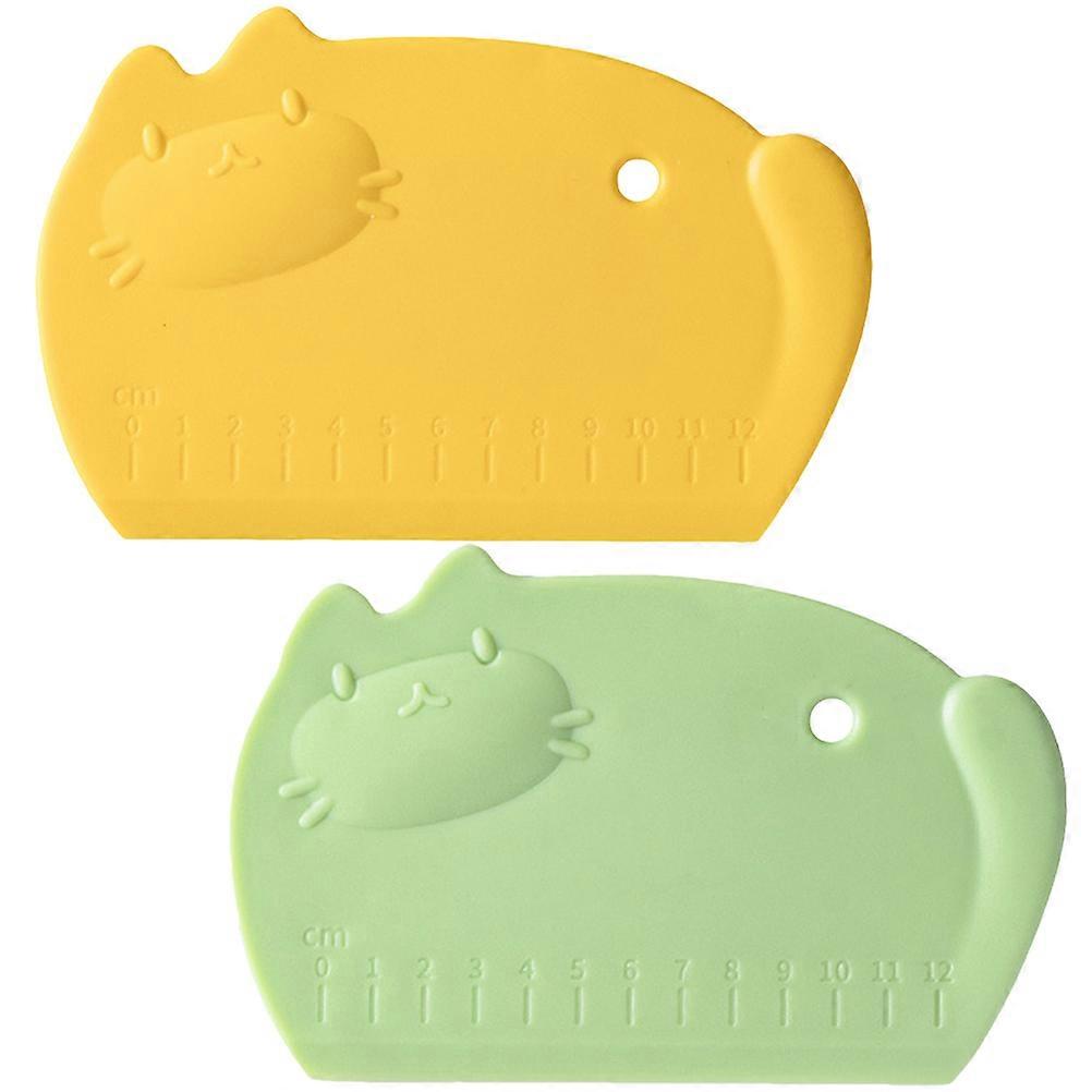 Silicone Dough Cutter Baking Tool for Kitchen Use 2Pcs Cartoon Cat