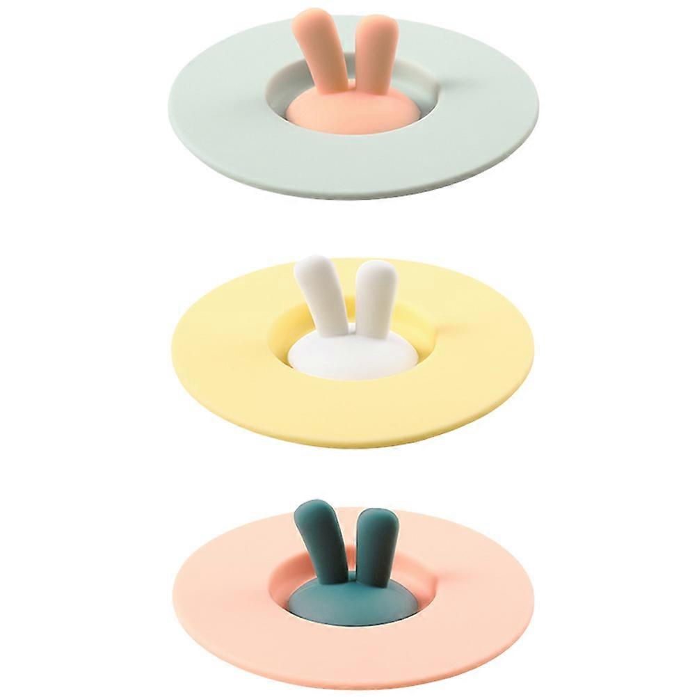 Silicone Leakproof Cup Lid for Cup Use 3Pcs Dustproof Mug Lid