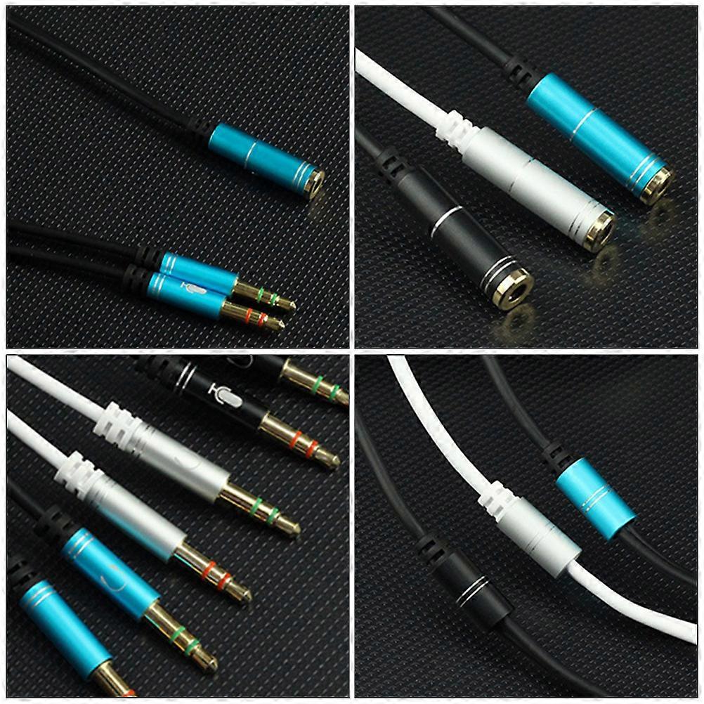 Computer Earphone Adapter Cable for 1Pcs Dual-Hole Headset Adapter