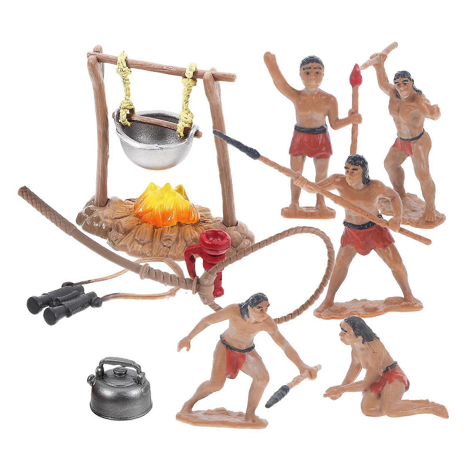 Primitive Toy Set Small Primitive Men Models for Outdoor Use 1Set