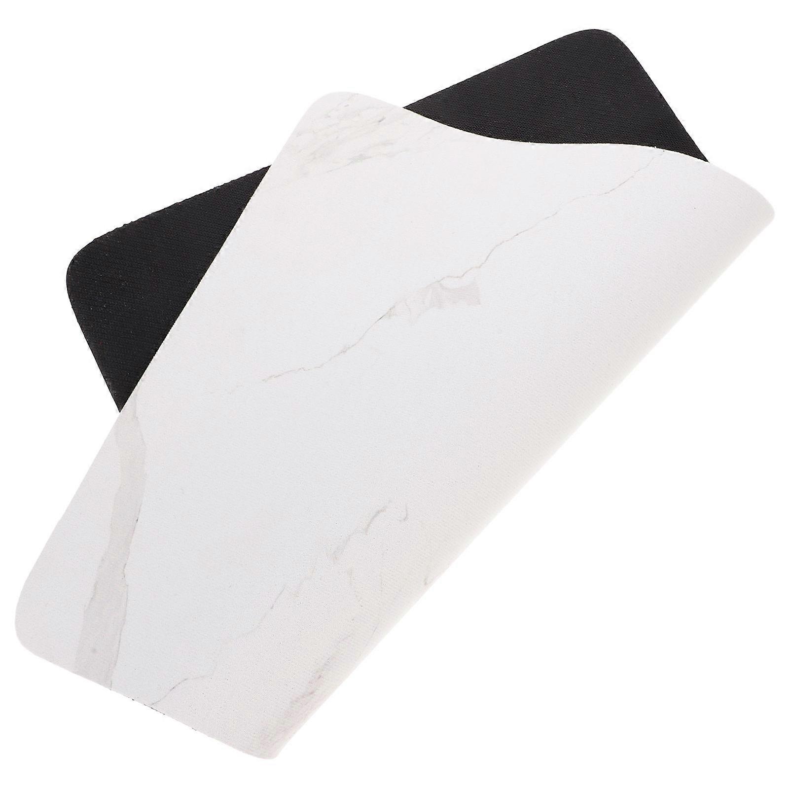 Marbling Dish Drying Mat For Kitchen Use 39X29CM White Super Absorbent 1Set