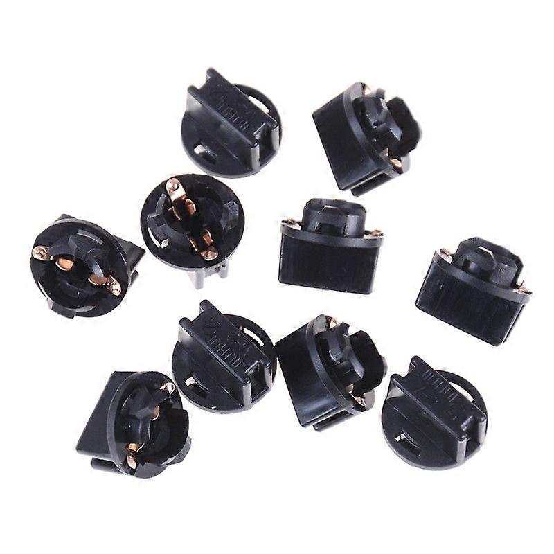 10PCS T10 W5W 168 192 194 Wedge Instrument Panel Dash Light Base Socket