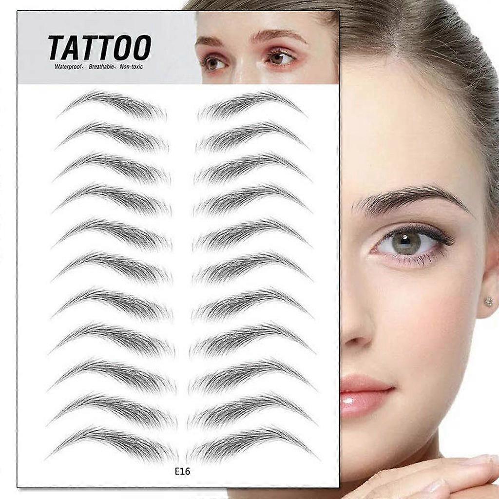 Sourcils 4D réalistes, effet poils naturels, pour le soin et la mise en forme des sourcils, maquillage, autocollants pour sourcils, accessoires de décoration intérieure