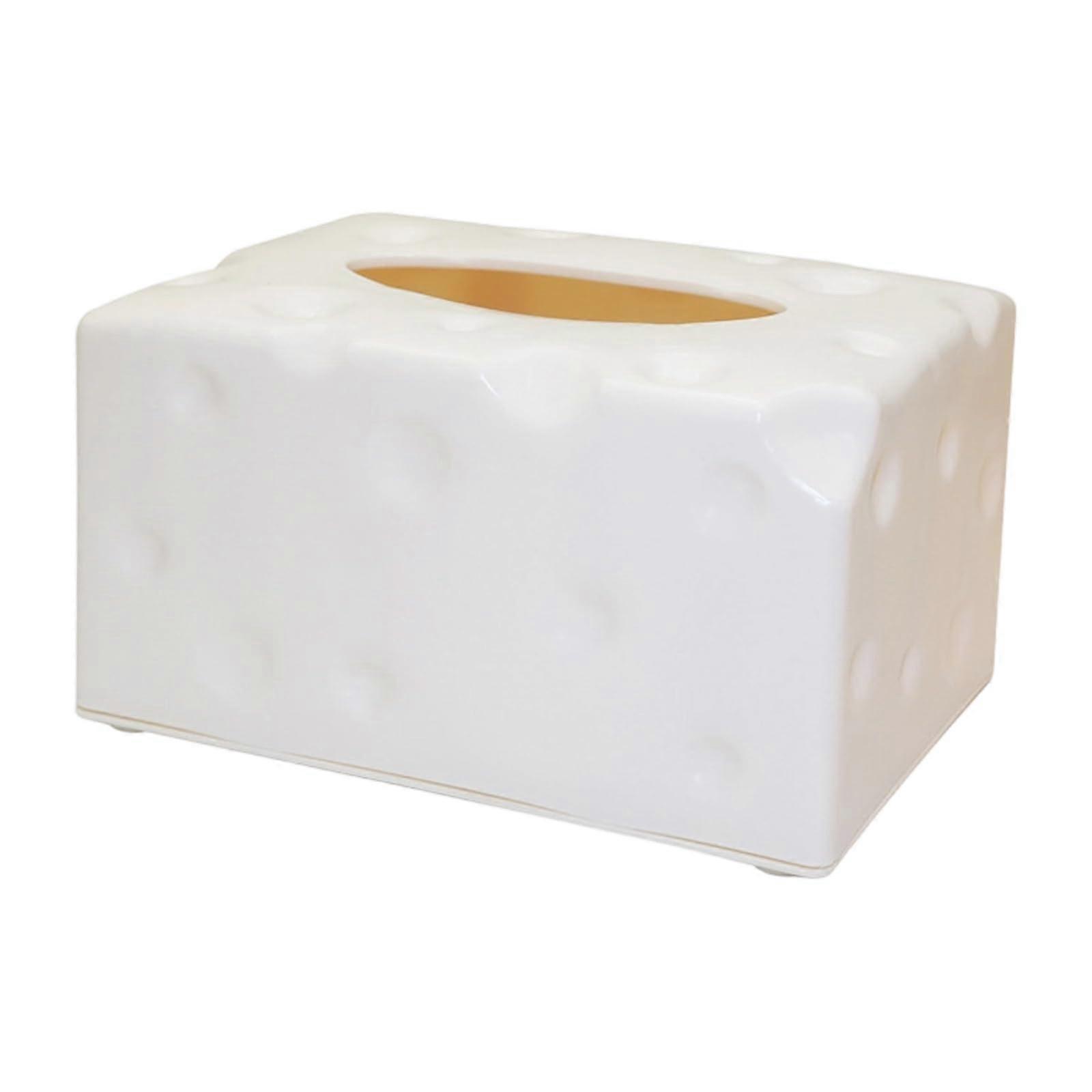 Cheese Shaped Tissue Dispenser with Quick Access Opening, Reusable Paper Towel Holder for Kitchen