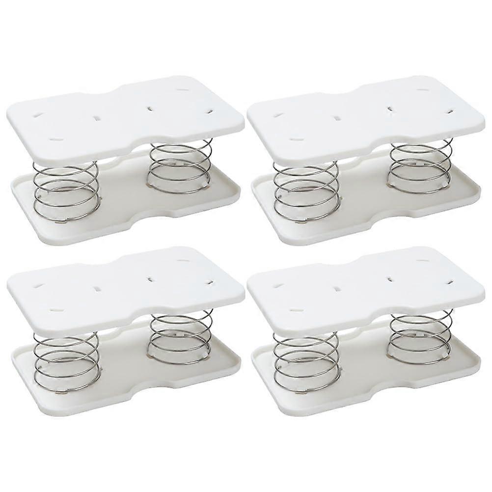 4pcs Tissue Box Spring Holder with Automatic Lifting Bracket for Home Office Kitchen Toilet Car