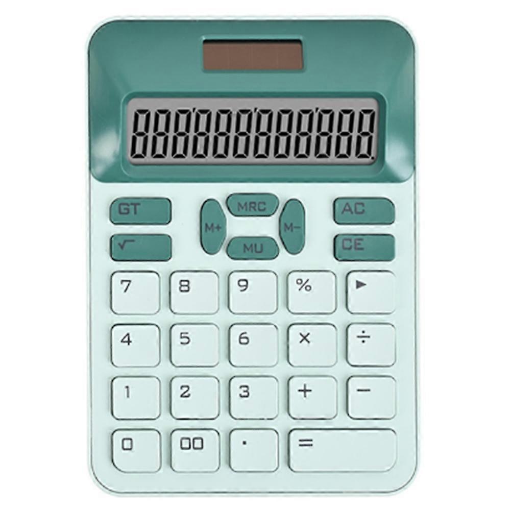 12-Digit Large LCD Display Calculator Standard Function Calculator with Solar & Battery Dual Power