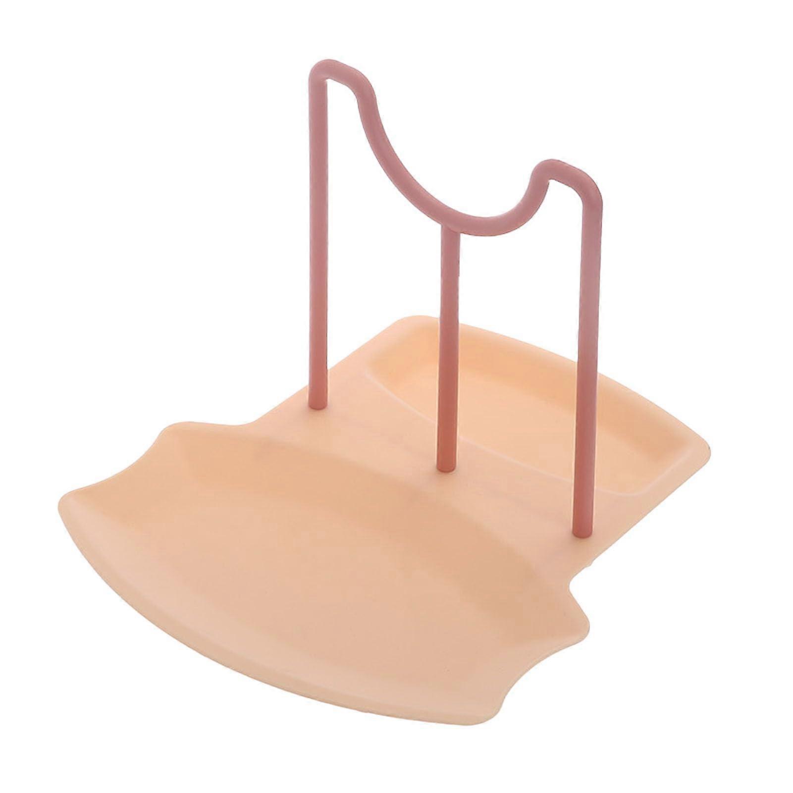 Pot Lid Holder and Spoon Rest 2 in 1 Space Saving Durable Organizer for Kitchen Counter