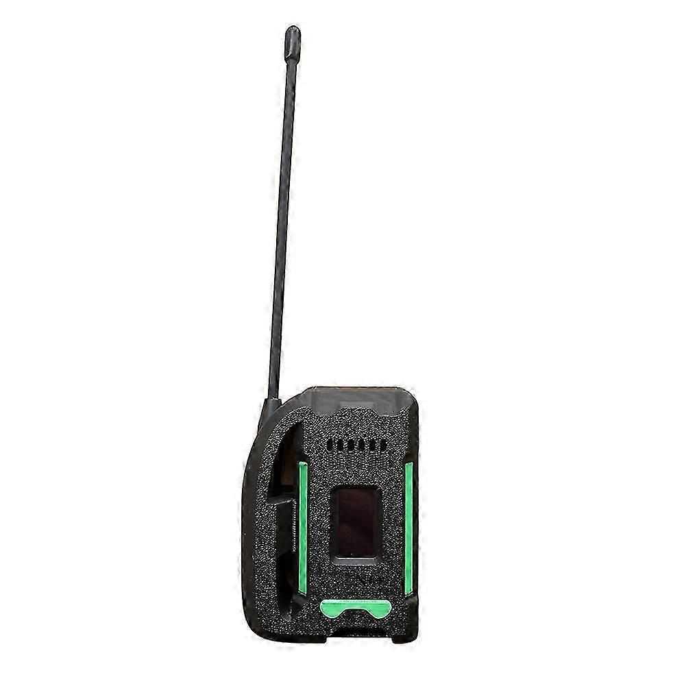 For Meshtastic Heltec V4 Case Antenna 0.96inch OLED Solar Powered LoRa 32 Dev-Board Module Case A(Black &amp; green)