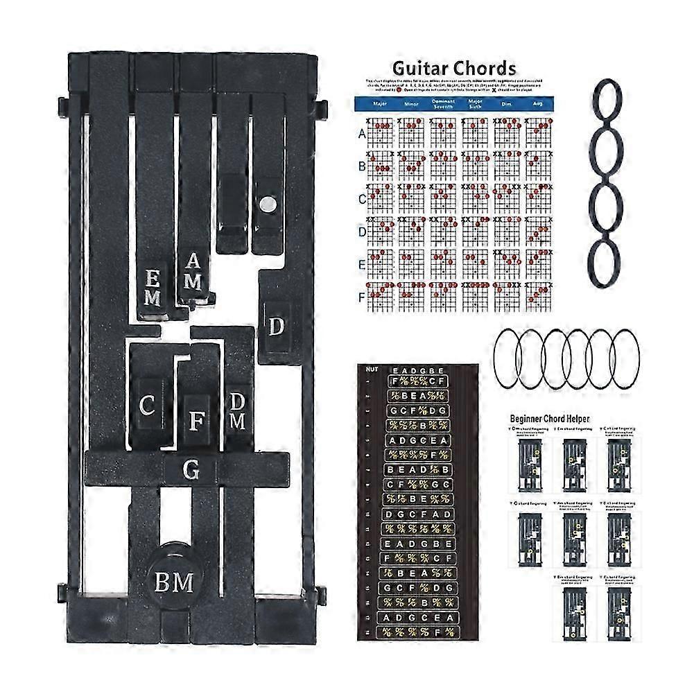 Guitar Chord Trainer Chord Learning System for Beginners Black
