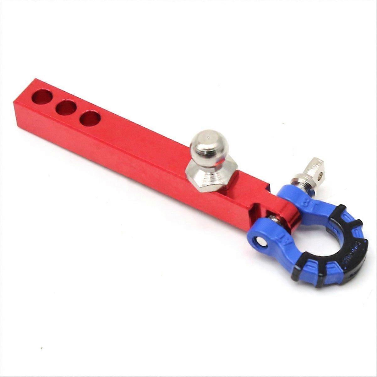 Metal Trailer Tow Hook for 1/10 RC Crawler ,Red+Blue