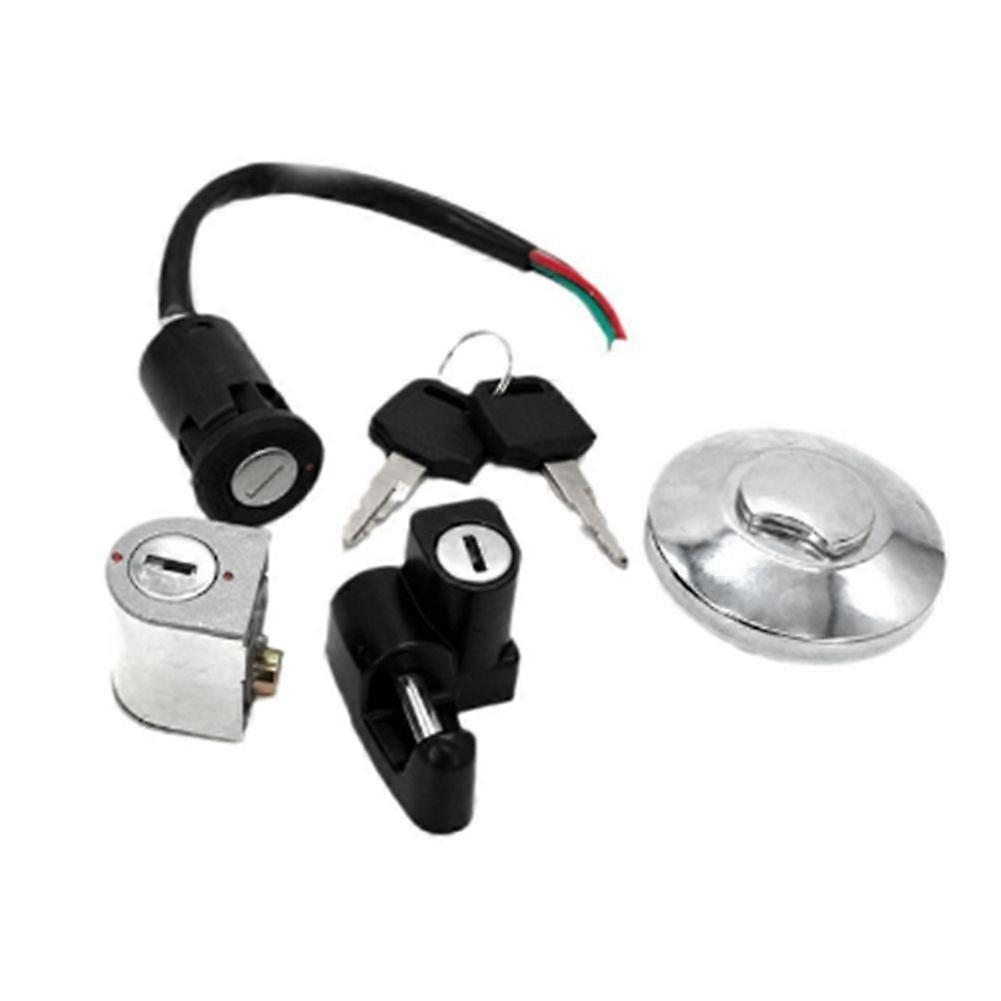 Motorcycle Ignition Switch Lock Handlebar Lock Tank Cap Lock Motorcycle Helmet Lock Motorcycle Acce