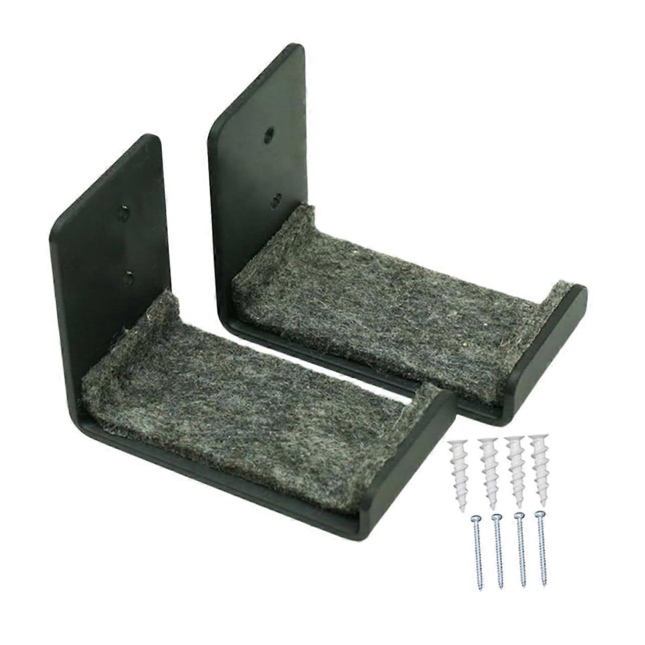 Snowboard Wall Mount Storage Rack 2Pcs SpaceSaving Display Holder for Skis and Skateboards