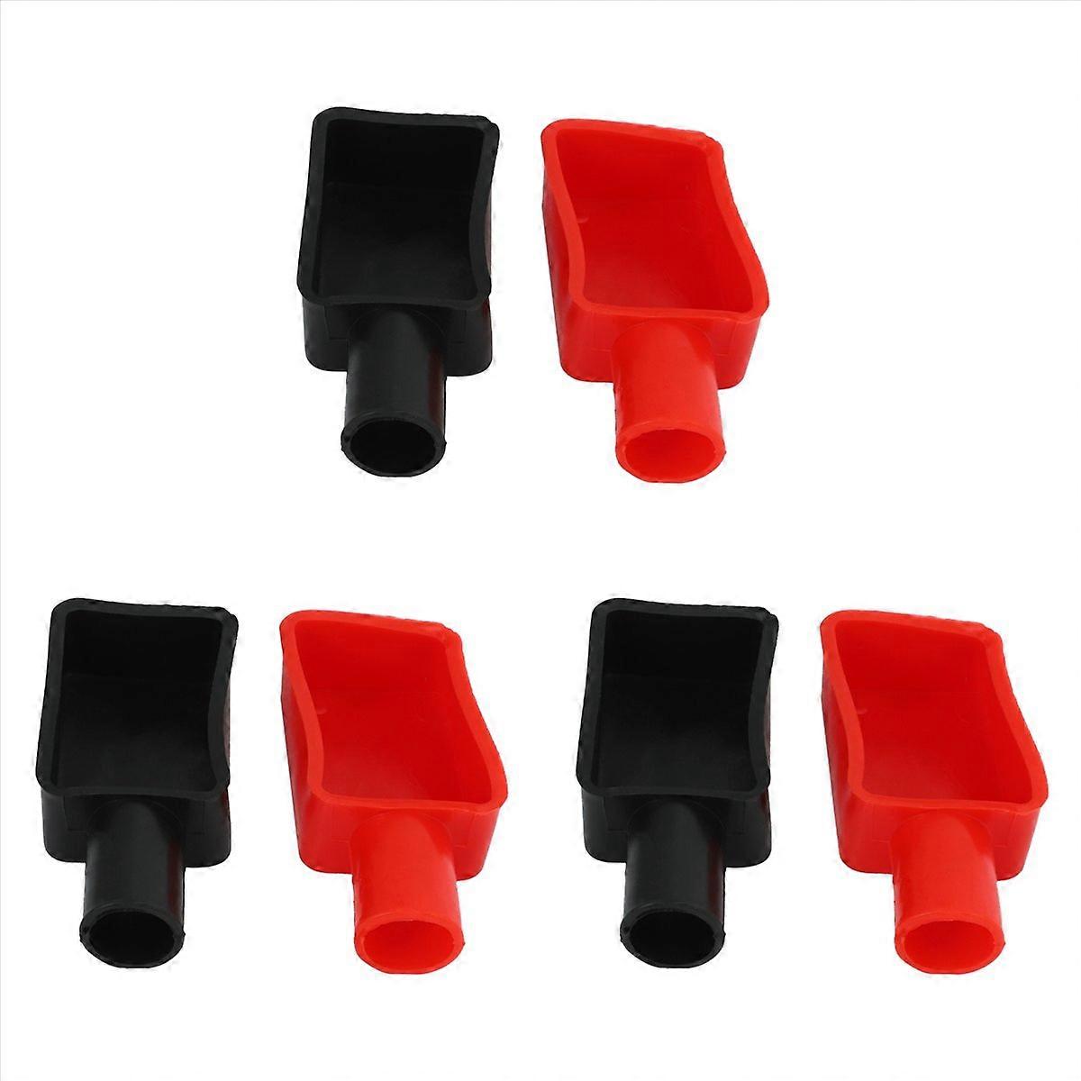 2 Pcs Battery Positive and Negative Protective Covers,Rubber Sleeves