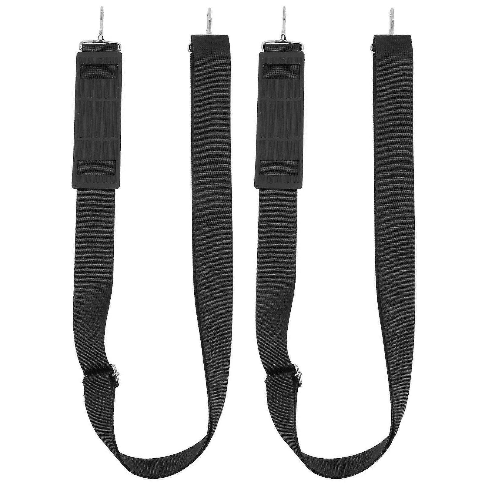 Black Adjustable Camera Shoulder Strap Replacement for 2Pcs Bags