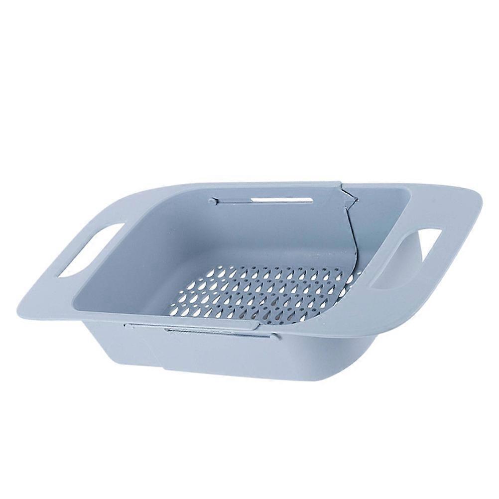 Retractable Drain Rack Kitchen Multifunctional Fruit Basket Use 1Pcs