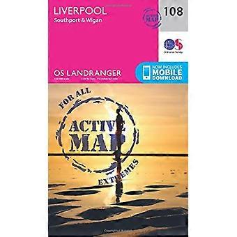 Liverpool, Southport & Wigan (OS Landranger Map)