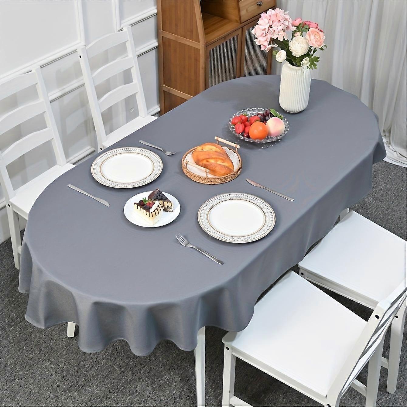 [Polyester Solid Tablecloth] Polyester 1pc Solid Color Tablecloth - Wedding Decor, Party Supplies, Holiday Decor