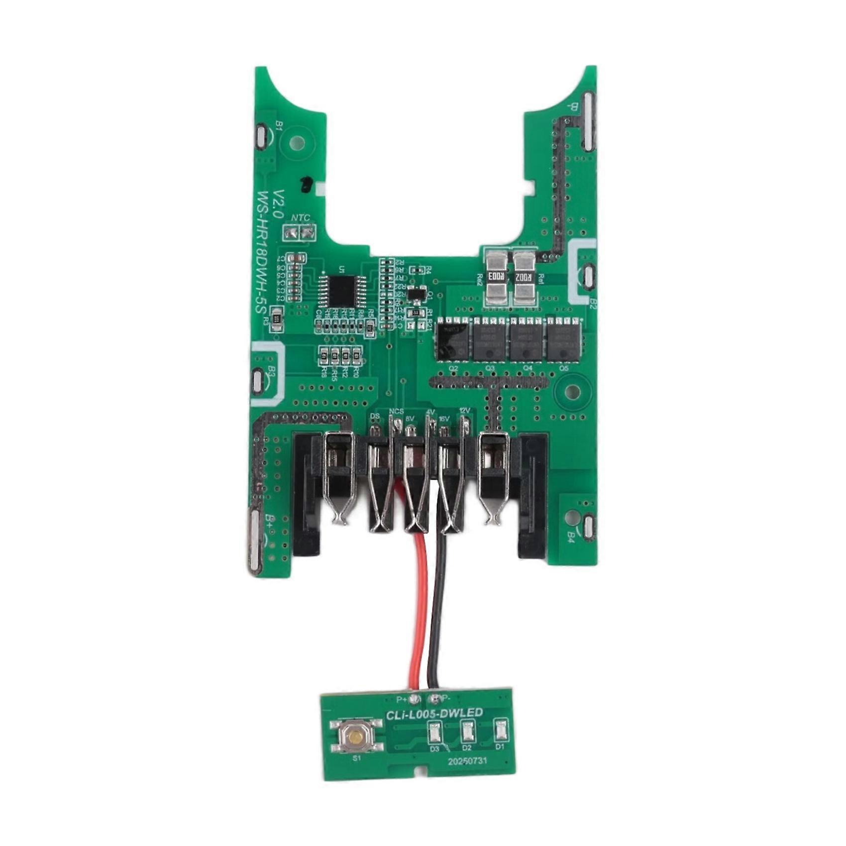 För Dewalt 18V BMS-skyddskort Kretskort 18650