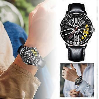 Montre-bracelet pour homme tendance 2025 à mouvement quartz automatique, cadran non mécanique et design élégant
