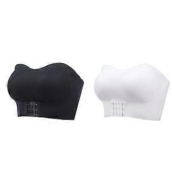 Strapless Bandeau Bra Non-Slip Strapless Push Up Bras for Women Wireless Tube Top Bra Plus Size Strapless Bralette