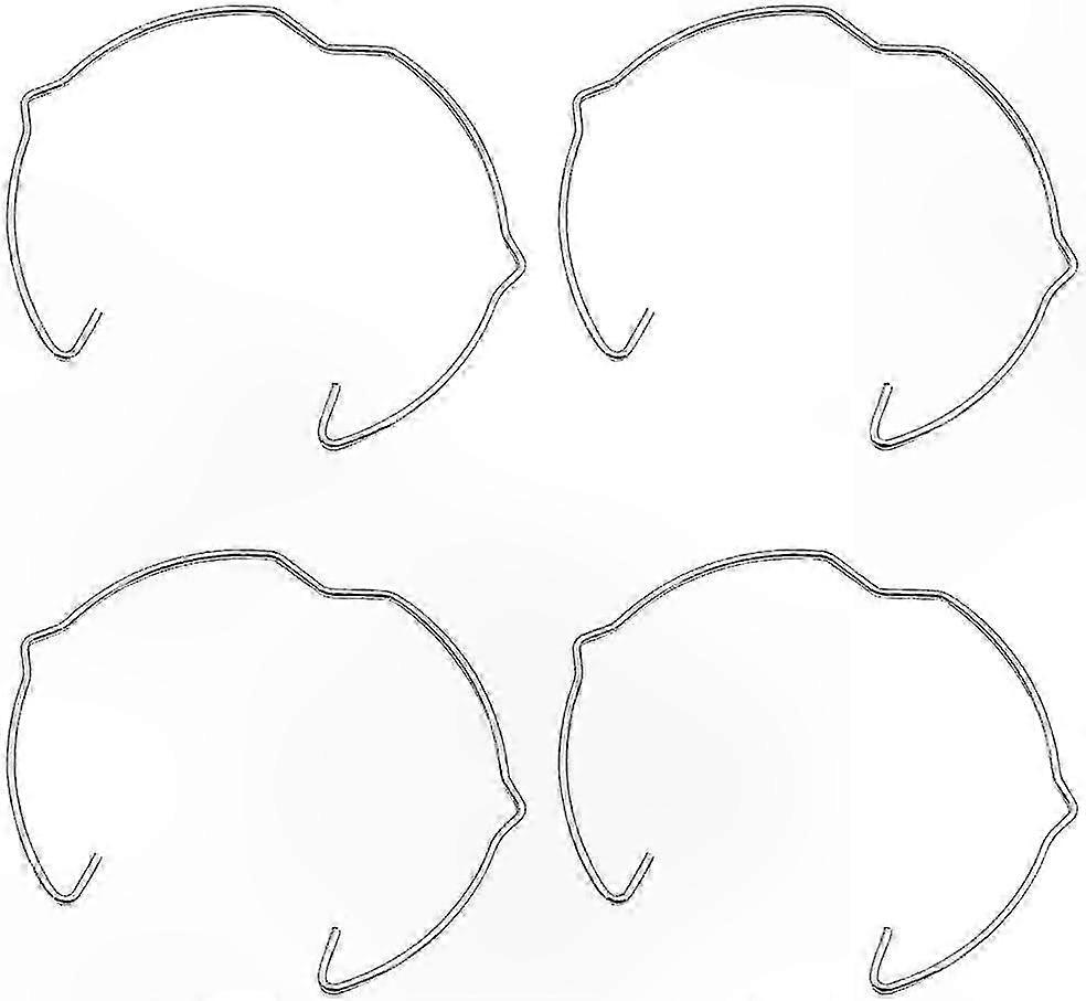 4-Pack Spring Ring Clasps with LED Bulb Holders