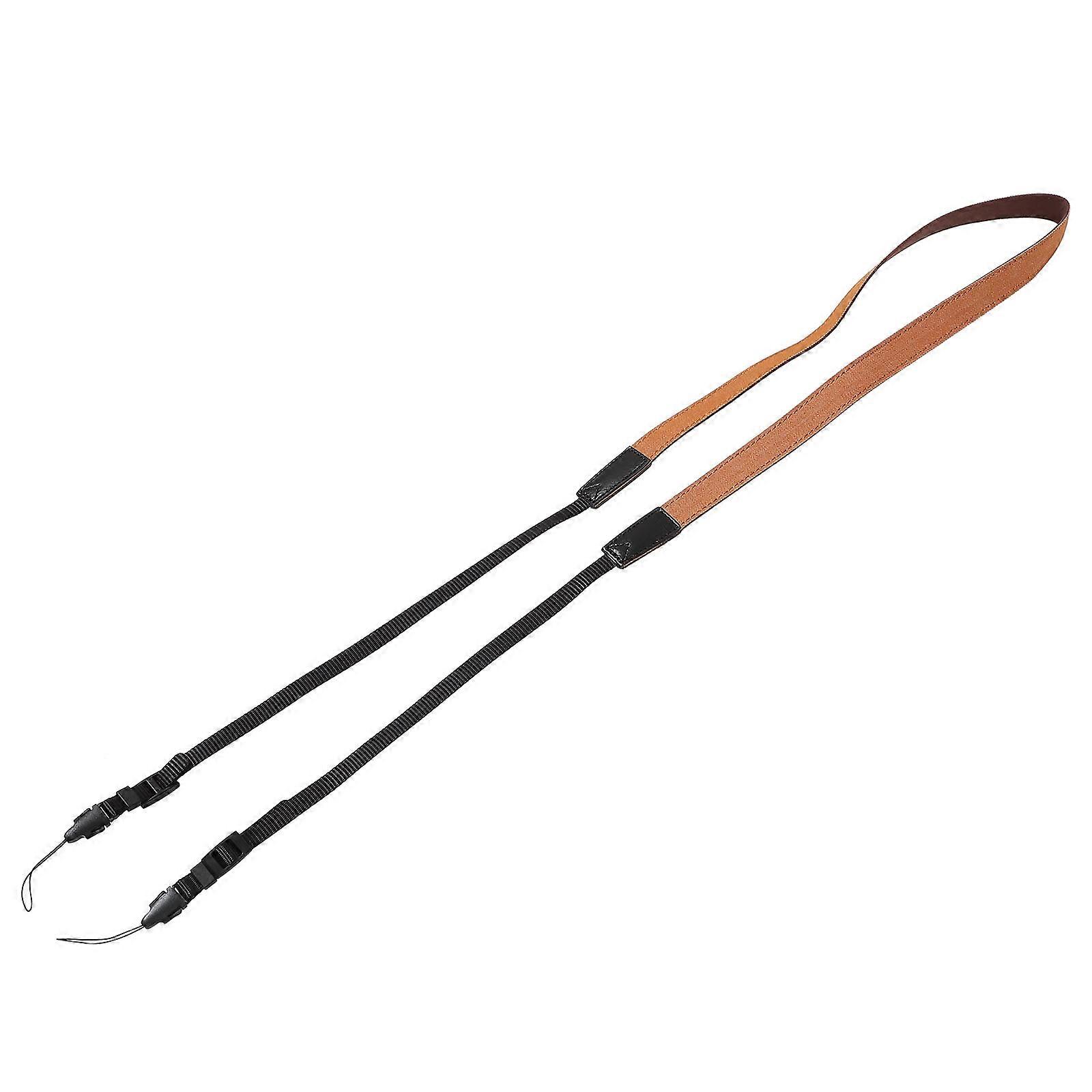 Orange Camera Strap Retro Quick Release Shoulder Strap with Adjustable Rope