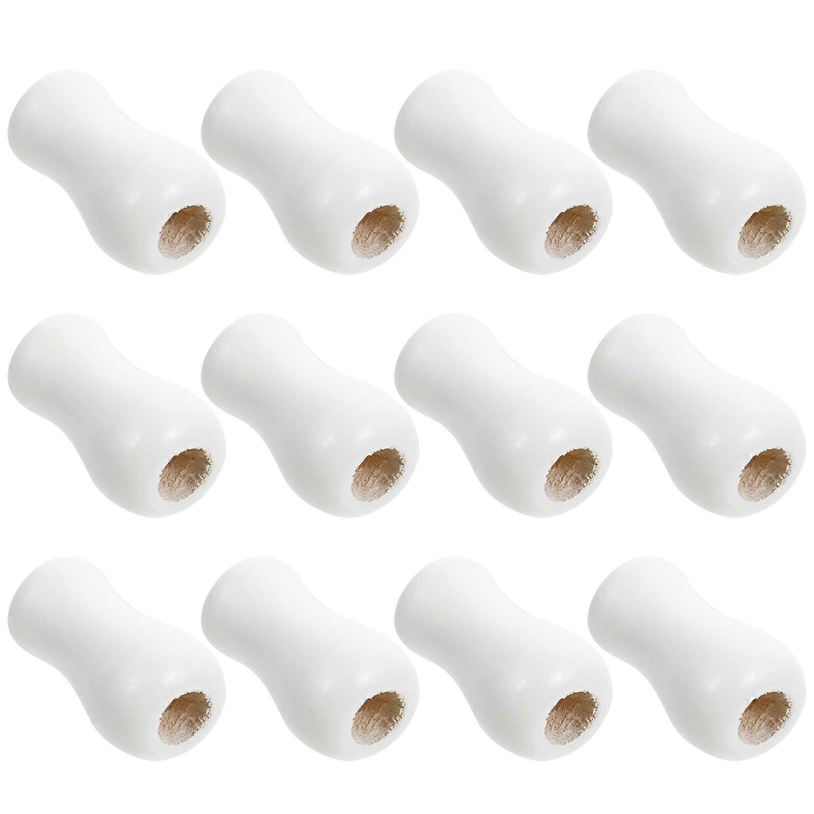 12pcs Wood Cord Tassels Window Blind Cord Tassels Knobs Cord Drops Pull Ends